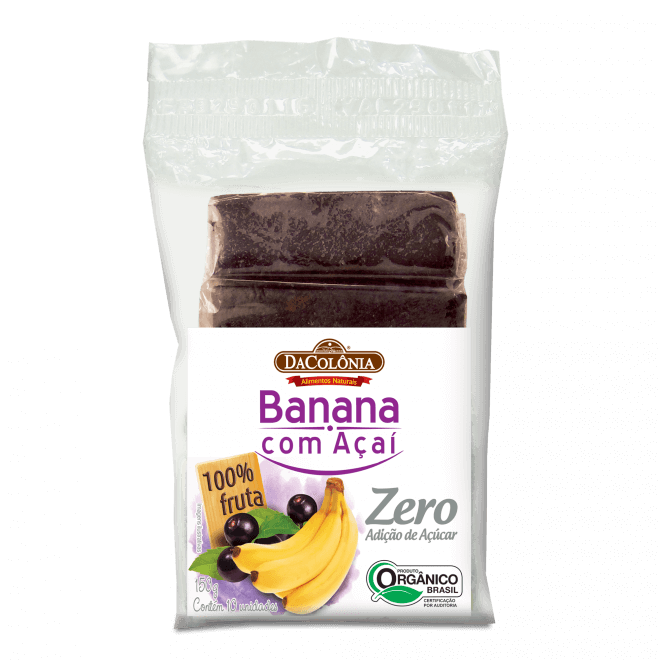 Banana com Açaí Zero Adição de Açúcar Mariola DaColônia 150g