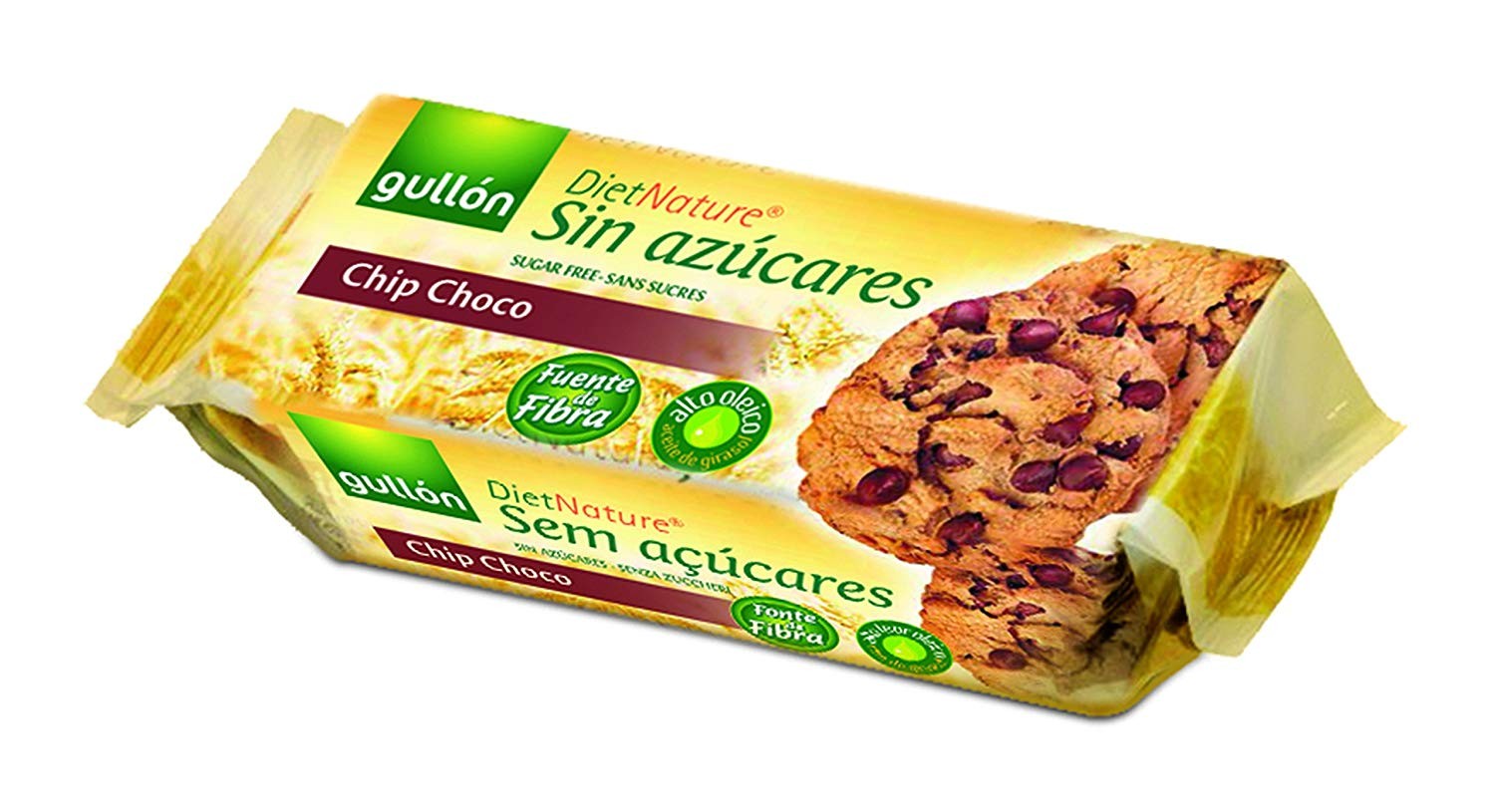 Cookies Sem Açúcar com Gotas de Chocolate Chip Choco Gullón 150g