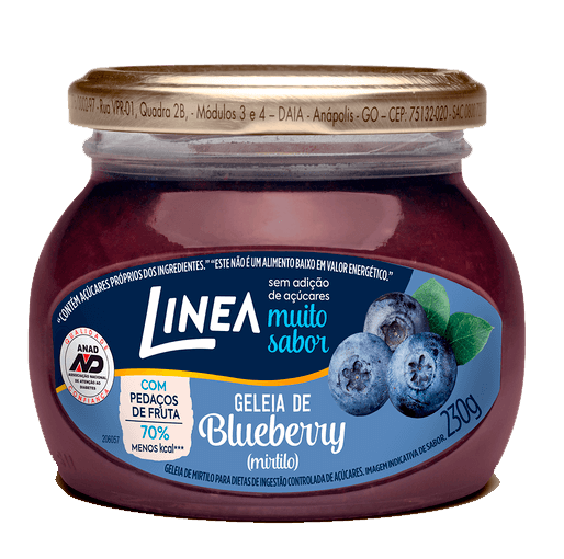 Geleia Sem Adição de Açúcar Blueberry Linea 230g