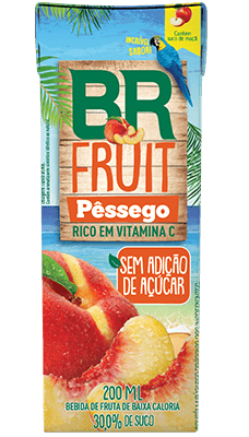 Suco Sem Adição de Açúcar Pêssego Br Fruit 200mL