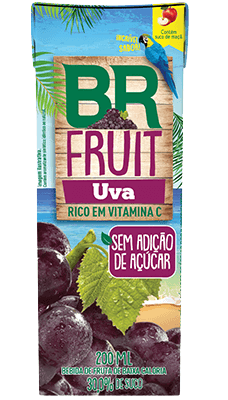 Suco Sem Adição de Açúcar Uva Br Fruit 200mL