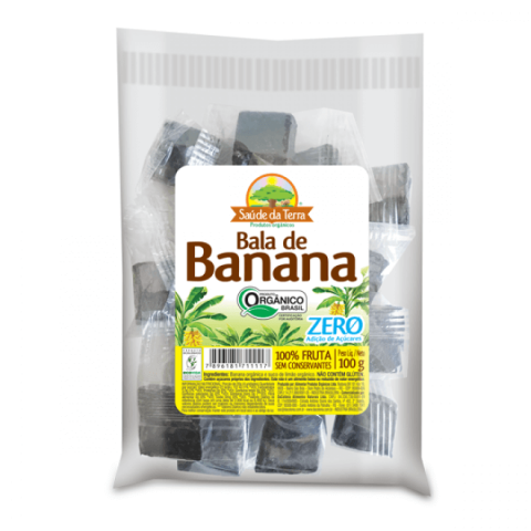 Bala de Banana Zero Adição de Açúcar Saúde da Terra 100g
