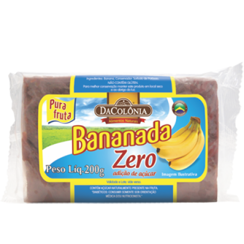 Bananada Zero Adição de Açúcar DaColônia 200g - Validade: 09/06/2022