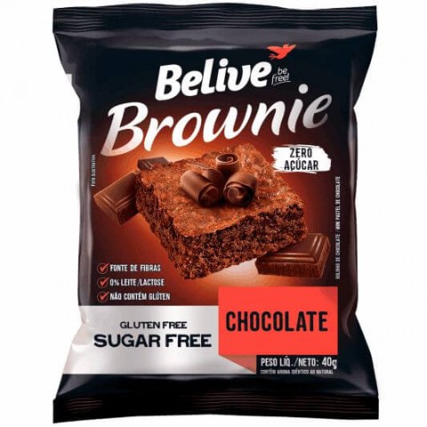 Brownie Sem Açúcar Chocolate Belive 40g