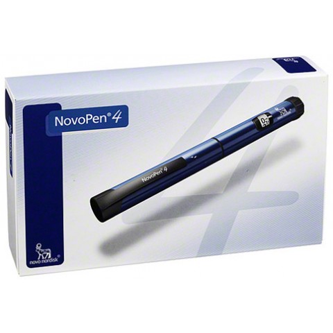 Caneta Novopen 4 para uso com Refil das Insulinas Novolin, Novorapid, Novomix e Levemir