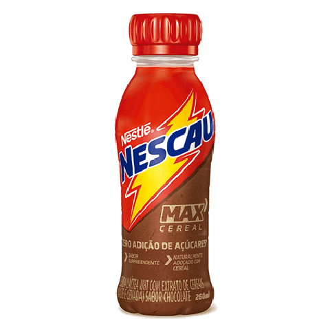 Achocolatado Zero Adição de Açúcar Nescau Max Cereal Nestlé 260mL