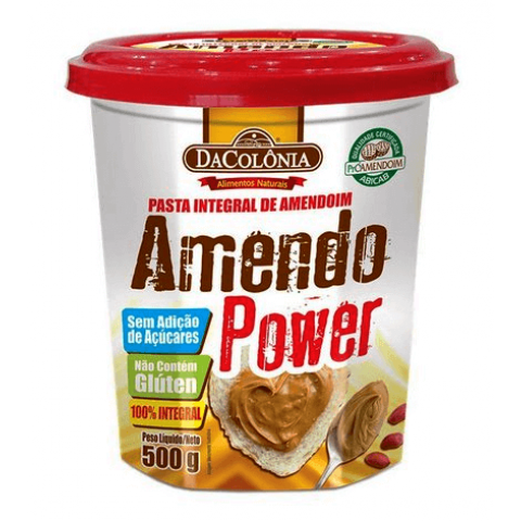 Pasta de Amendoim Integral Sem Adição de Açúcar DaColônia 500g