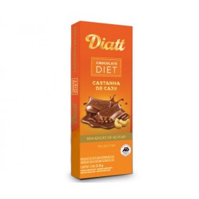 Chocolate ao Leite com Castanha de Caju Diet 25g Diatt 