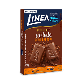 Chocolate ao Leite Sem Adição de Açúcar Zero Lactose Linea 30g