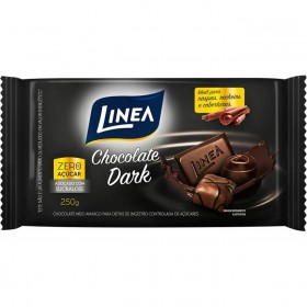 Chocolate Zero Açúcar Meio Amargo Dark Linea 250g 