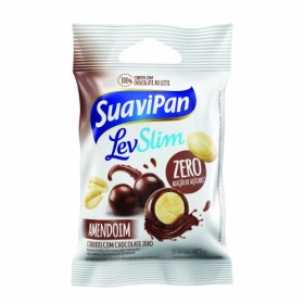 Drageado de Amendoim Zero Adição de Açúcar Suavipan 40g - Validade: 30/11/2021