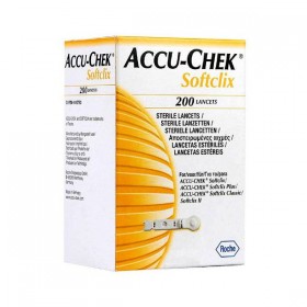 Lancetas Accu-Chek Softclix Caixa com 200 Unidades Roche