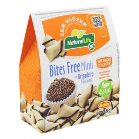 Mini Bites Free Brigadeiro Sem Adição de Açúcar Vegano Natural Life 70g