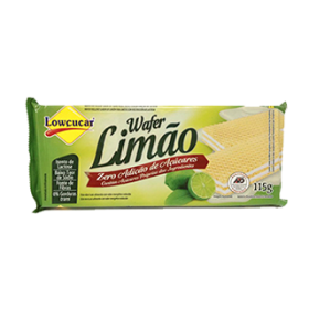 Wafer Limão Zero Açúcar Lowçucar 115g